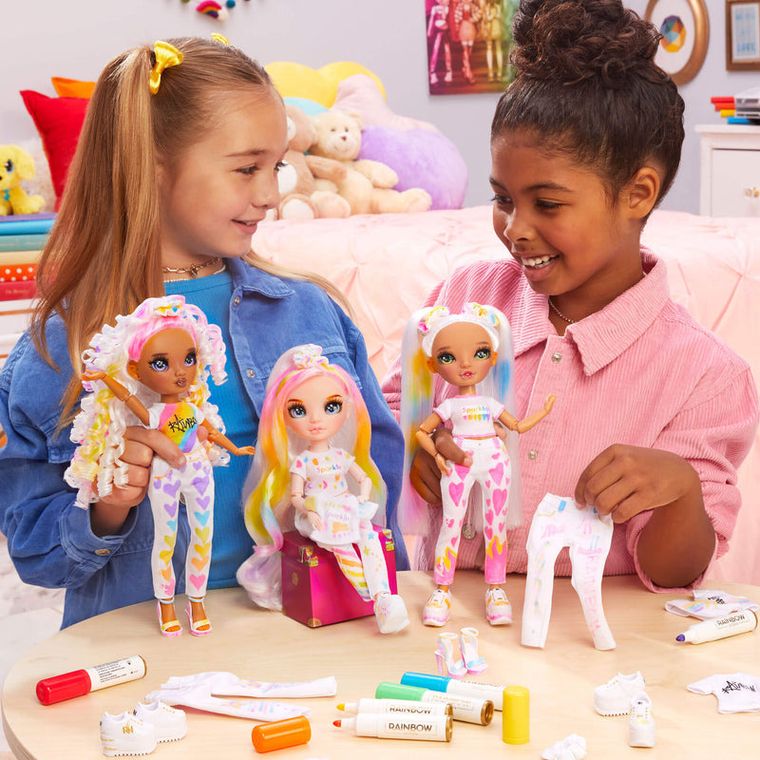 Rainbow High, Color & Create Fashion Doll, Blue Eyes, lalka modowa