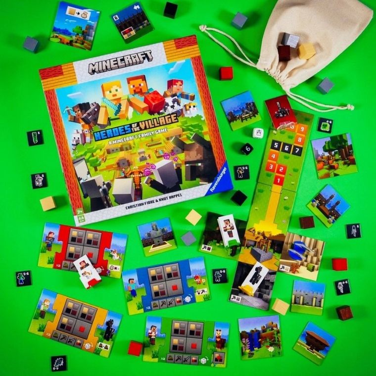 Ravensburger, Minecraft, Heroes of Village, Uratuj wioskę, gra familijna