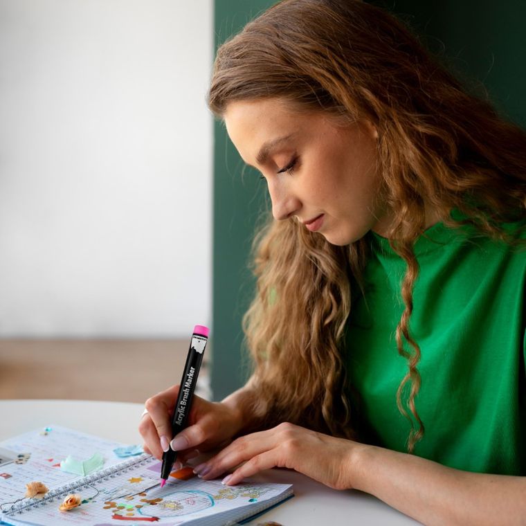 Rawmark, markery akrylowe brush, 18 kolorów