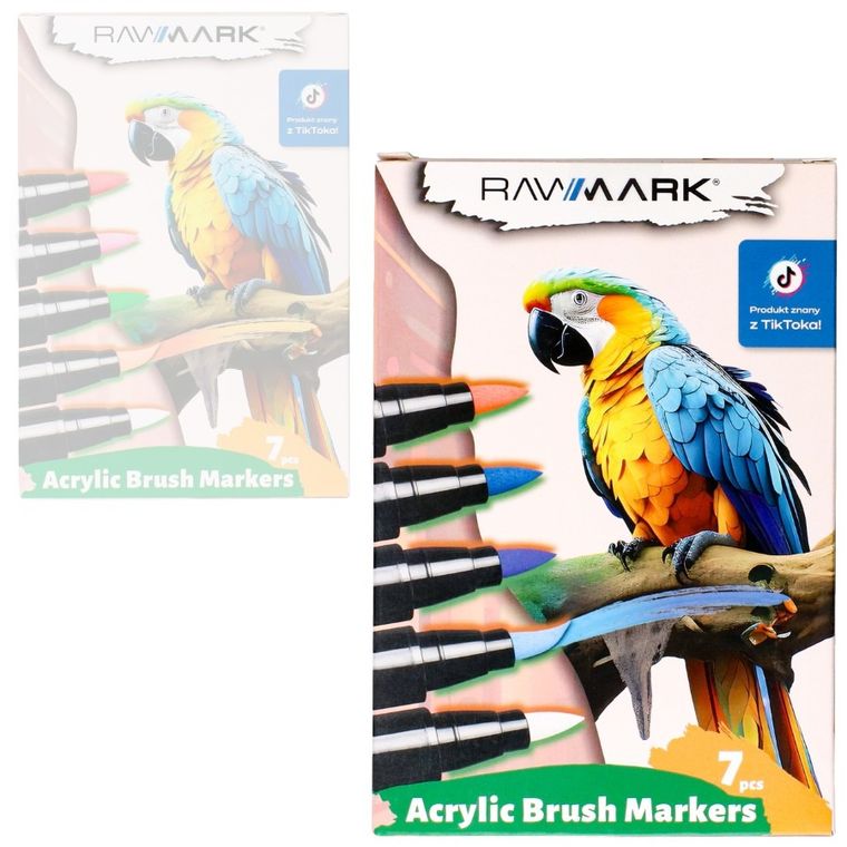 Rawmark, markery akrylowe brush, 7 kolorów
