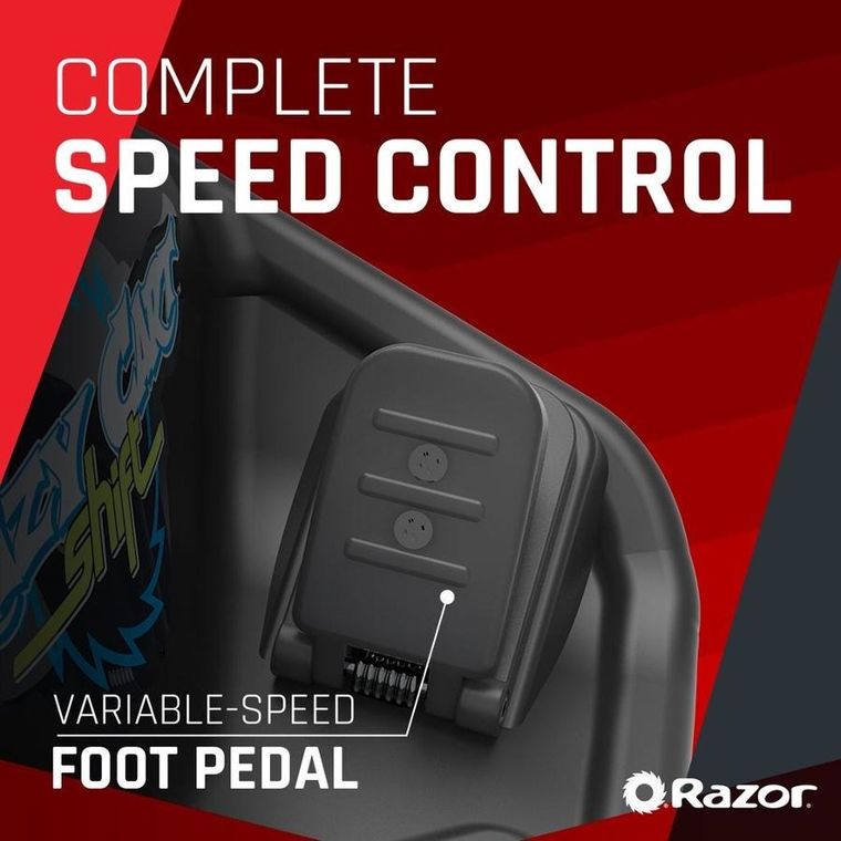 Razor, Crazy Cart Shift, pojazd na akumulator do driftu, czarny LED