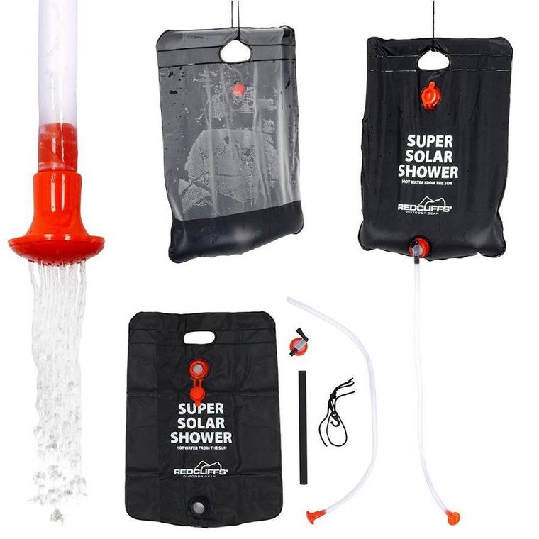RedCliffs, prysznic kempingowy, solarny, czarny, 15 l