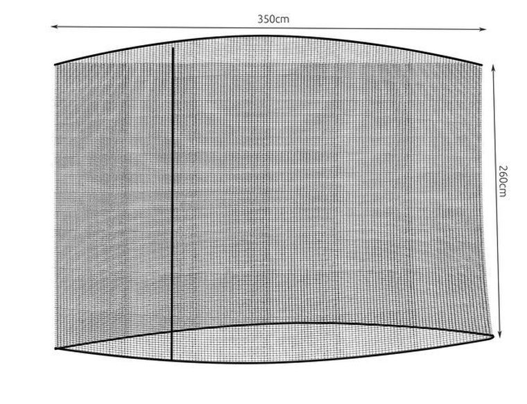 Repest, moskitiera do parasola ogrodowego, czarna, 3,5 m