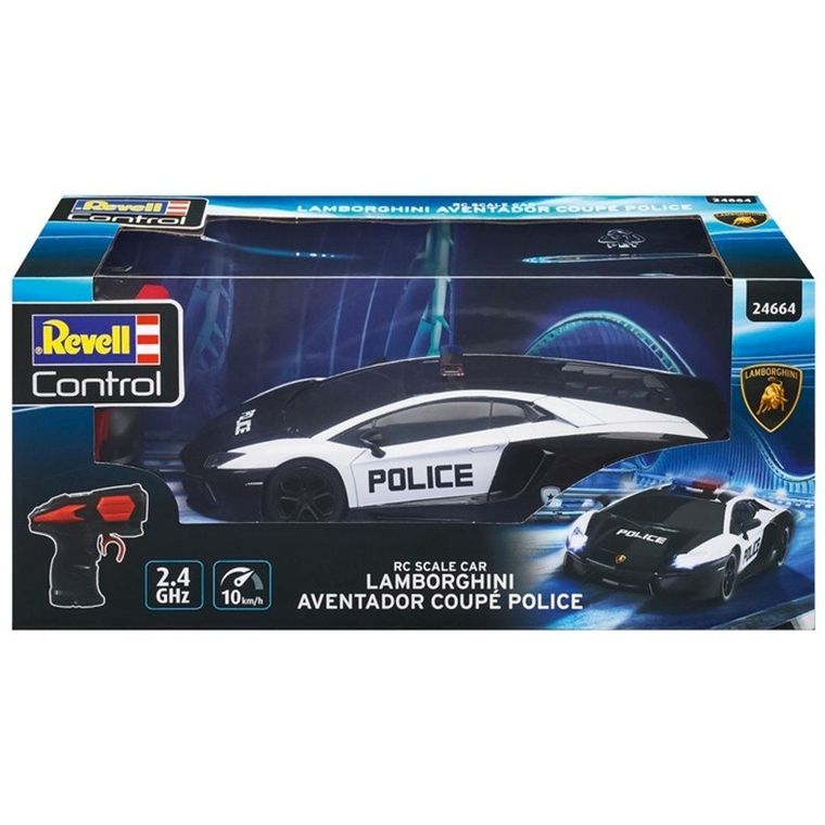 Revell Controll, Scale Car, Lamborghini Aventador, pojazd policyjny zdalnie sterowany, 24664
