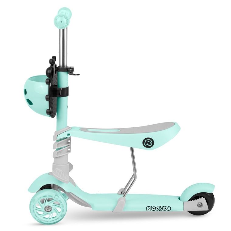 Ricokids, Buggy, hulajnoga 3-kołowa, miętowa