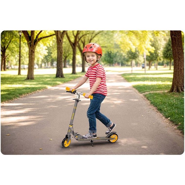 Ricokids, Kodi, hulajnoga, szaro-pomarańczowa