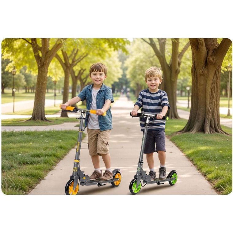 Ricokids, Kodi, hulajnoga, szaro-zielona