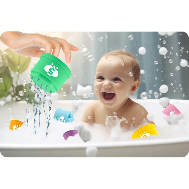 Ricokids, kubeczki do kąpieli, piramidka