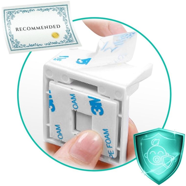 Ricokids, magnetyczne zabezpieczenie szafek, 8 szt.