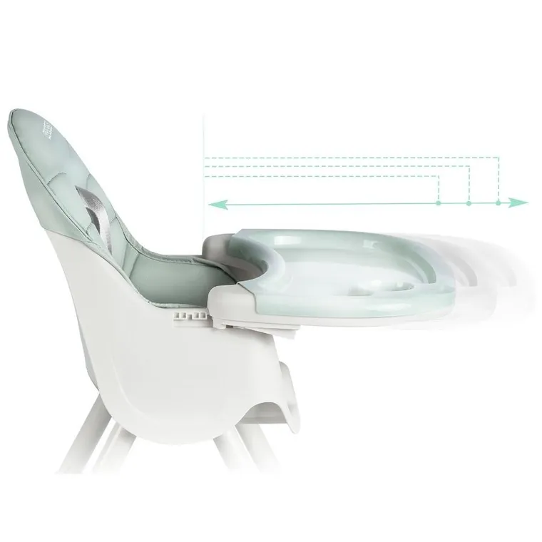 Ricokids, Milo, krzesełko do karmienia ze stolikiem, zielone