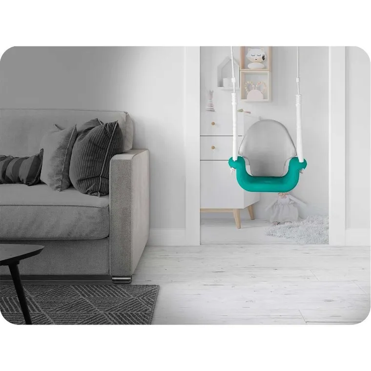 Ricokids, Słonik, huśtawka kubełkowa 3w1, turkusowa