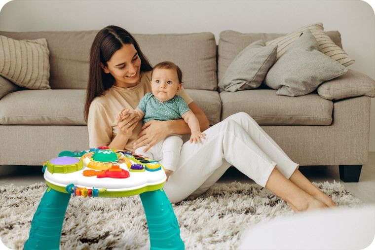 Ricokids, stolik edukacyjny, interaktywny z mikrofonem, Bluetooth