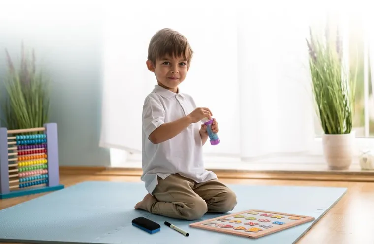 Ricokids, tablica drewniana z liczydłem, 66-45-32 cm