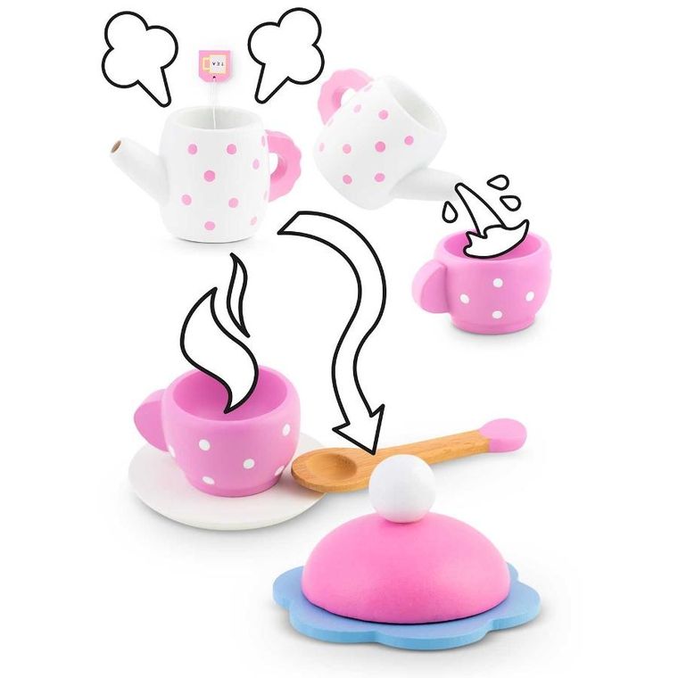 Ricokids, Zestaw do herbaty, zabawka drewniana