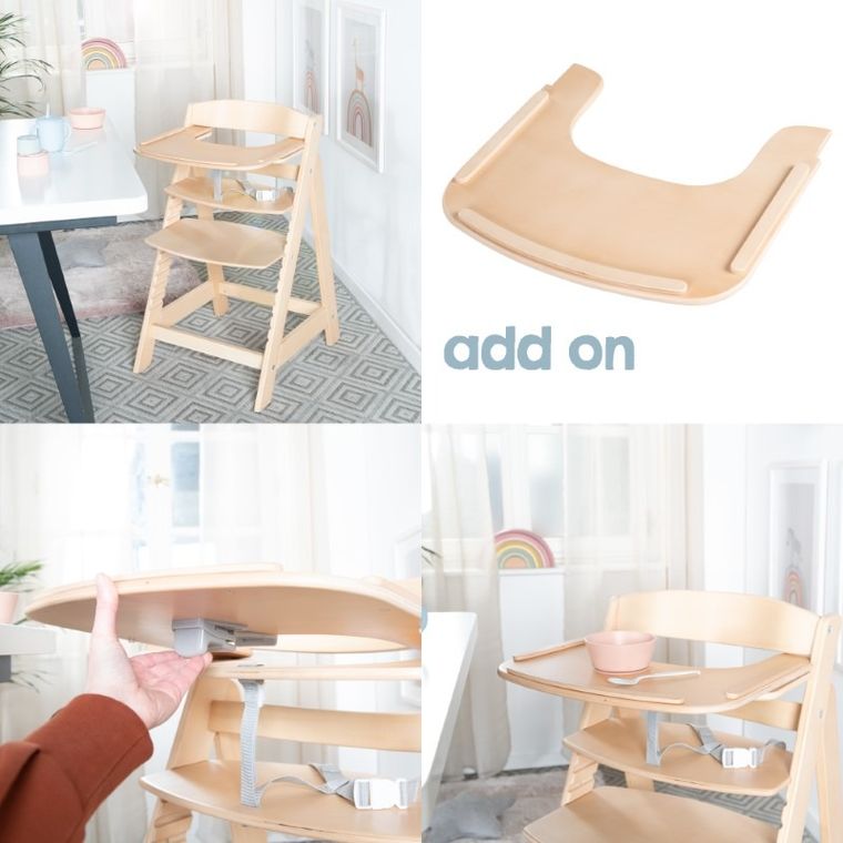 Roba, Sit Up Flex, drewniane krzesełko, naturalne