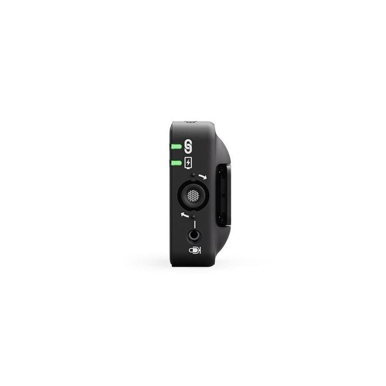 Rode, Wireless ME Dual, kompaktowy bezprzewodowy system mikrofonowy z dwoma nadajnikami do nagrywania dwukanałowego, czarny