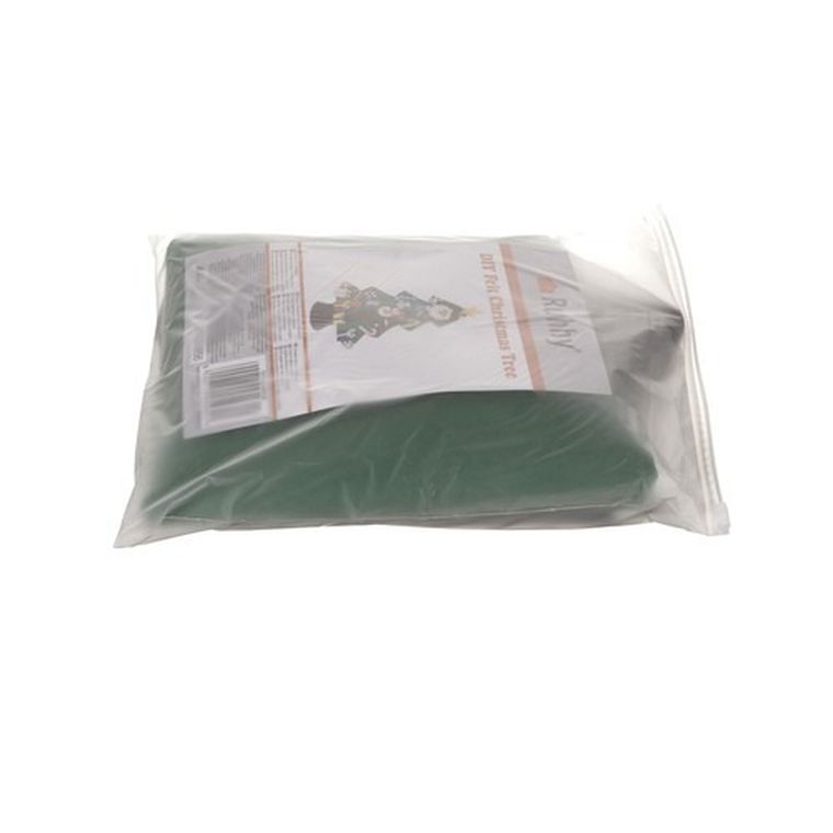 Ruhhy, choinka z filcu z ozdobami