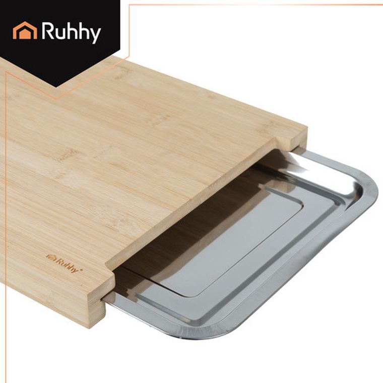 Ruhhy, deska bambusowa z pojemnikami, 25707