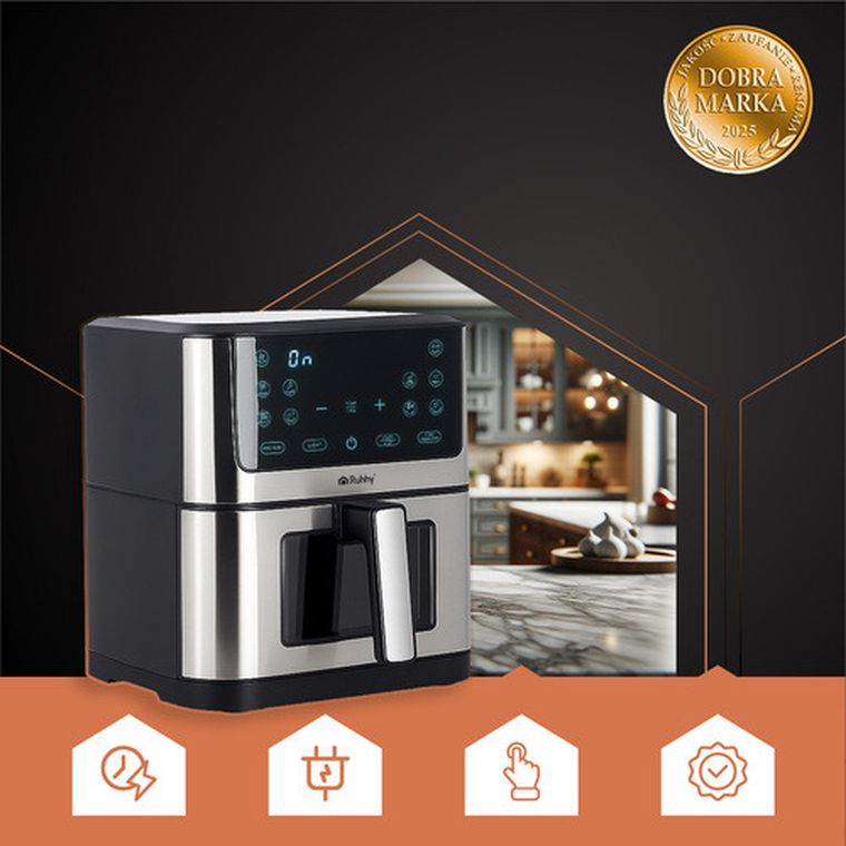 Ruhhy, frytkownica beztłuszczowa, airfryer, 8l