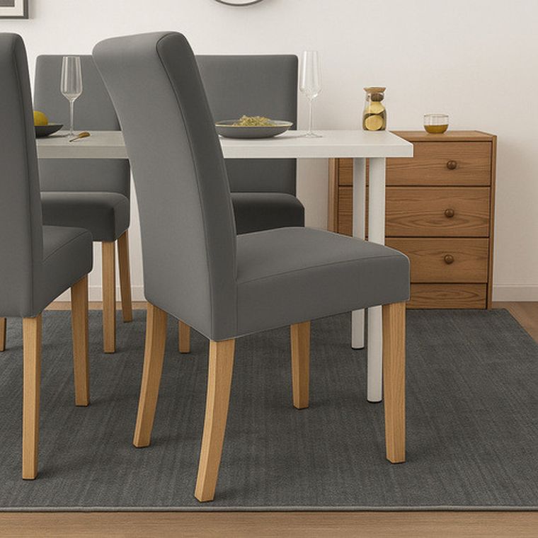 Ruhhy, pokrowce na krzesła, ciemnoszare, 6 szt.