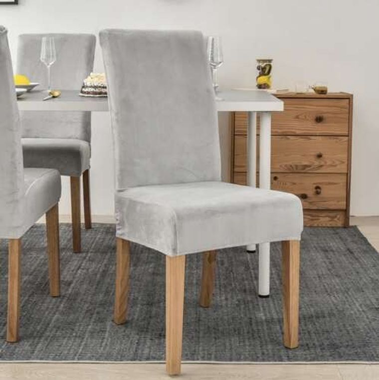 Ruhhy, pokrowiec na krzesło, szary welur
