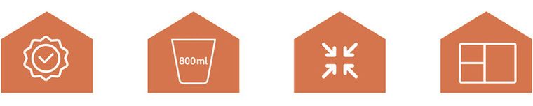 Ruhhy, śniadaniówka/lunchbox, szary, 800 ml, 26169