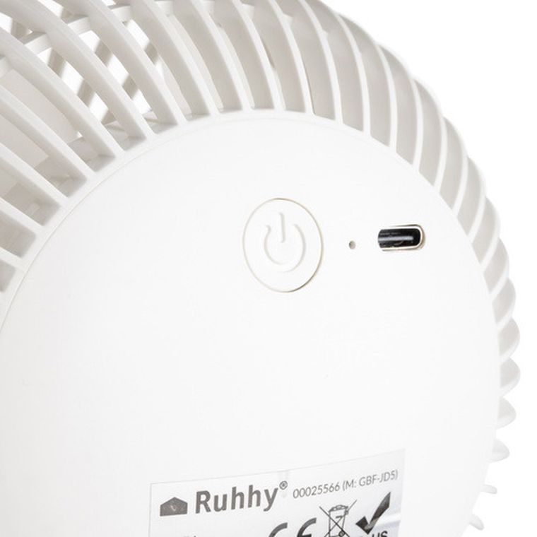 Ruhhy, wentylator bezprzewodowy, biały