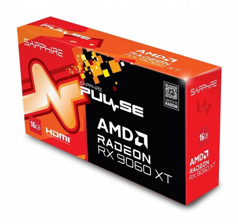 Sapphire Technology, karta graficzna, Radeon RX 9060 XT PULSE 16GB GDDR6 128bit DP/2HDMI