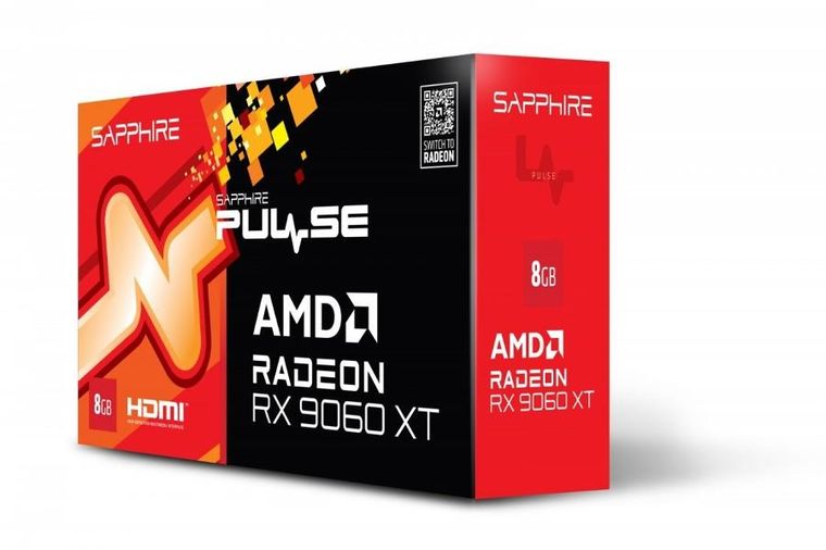 Sapphire Technology, karta graficzna, Radeon RX 9060 XT PULSE 8GB GDDR6 128bit DP/2HDMI