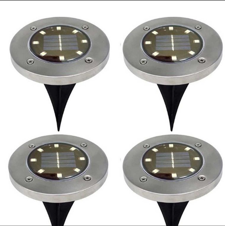 Saska Garden, lampa solarna, 8 led, 4 szt.