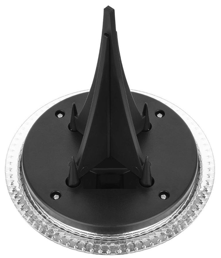 Saska Garden, lampy solarne dyskowe do wbicia w grunt lub montażu na ścianie, 2 szt.