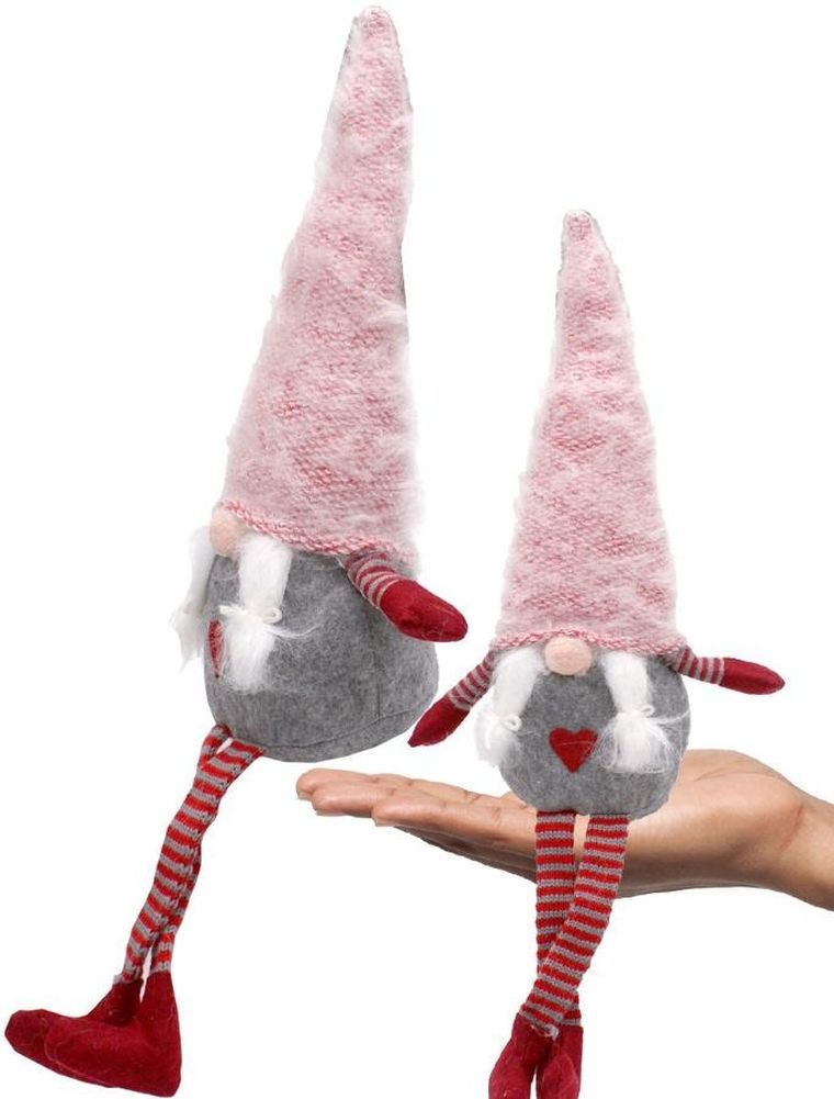 Saska Garden, pani skrzat z puchatą czapą, 45 cm