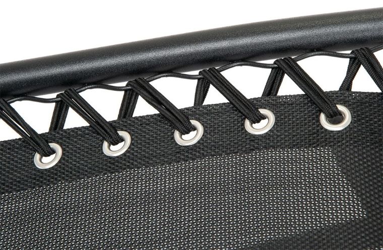 Saska Garden, wielofunkcyjny składany leżak ogrodowy z daszkiem, czarny, 175-52/65-110 cm