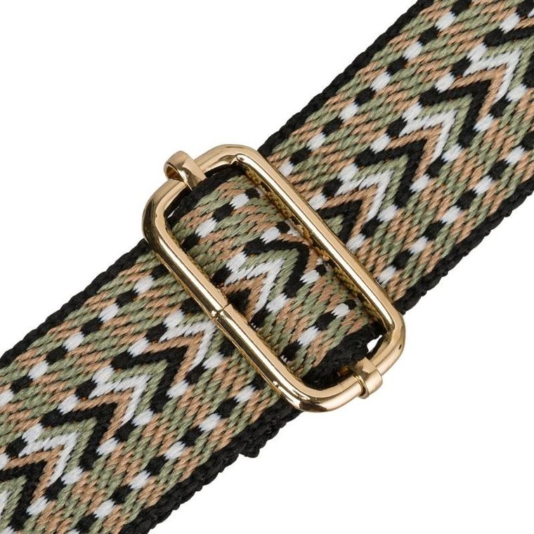 Saszetka na biodro, nerka, czarna, skóra ekologiczna, Peterson