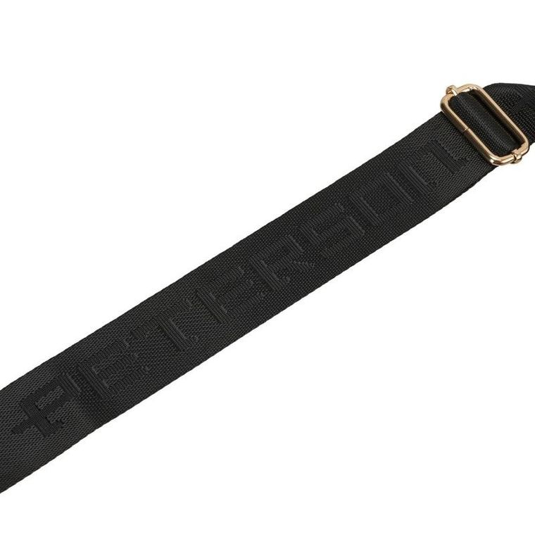 Saszetka na biodro, nerka, czarna, skóra ekologiczna, Peterson