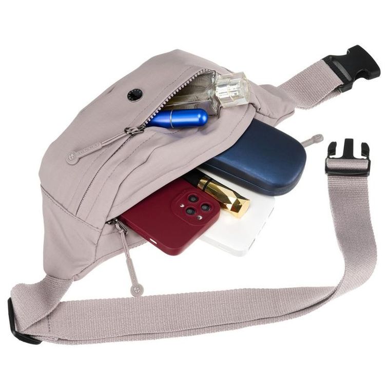 Saszetka na biodro, nerka, fioletowa, Peterson