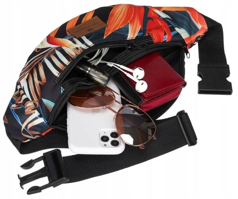 Saszetka na biodro, nerka, mix, Peterson