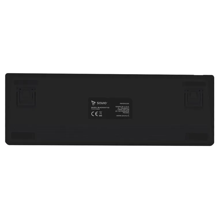 Savio, Blackout X2, klawiatura mechaniczna, outemu, czerwony, Hot Swap
