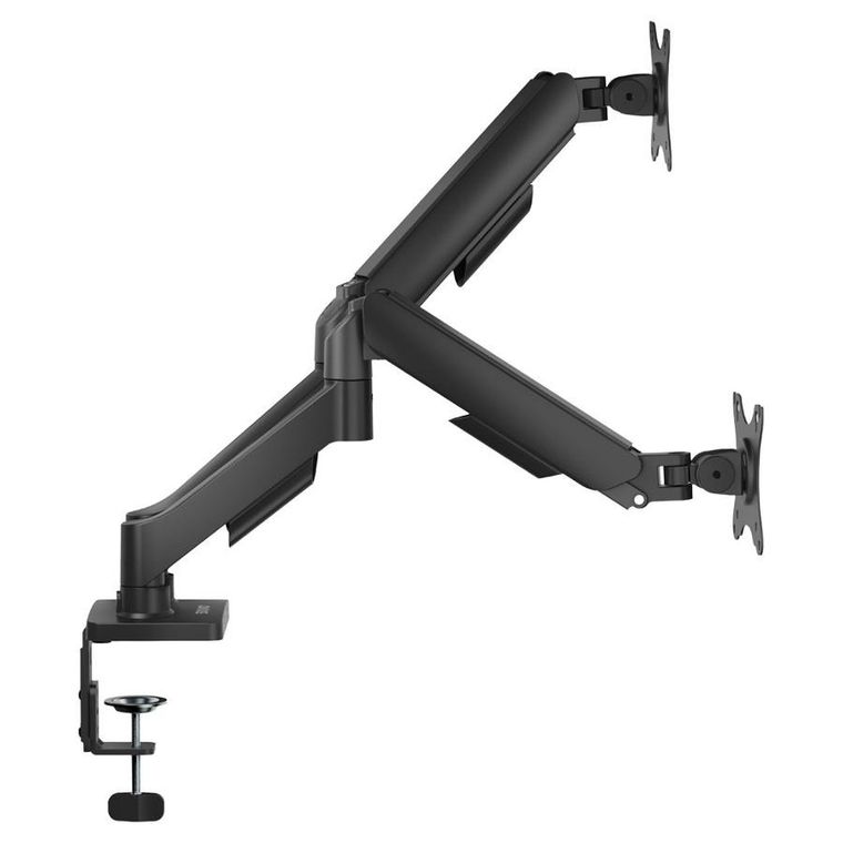 Savio, podwójny uchwyt biurkowy do monitorów, 17"-32" 2X 2-9 KG, na sprężynie, UM-04
