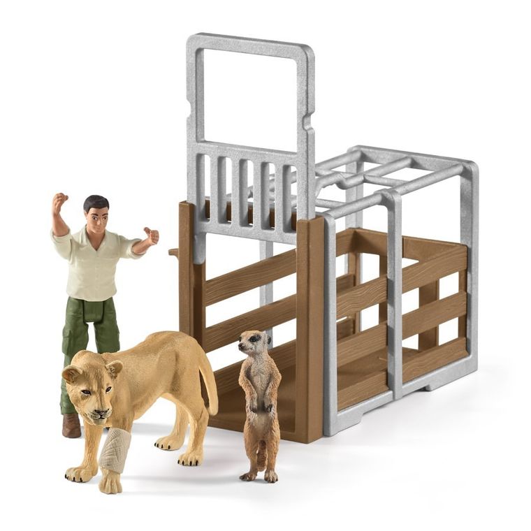 Schleich, Wild Life, Ciężarówka do ratowania zwierząt, duża, zestaw, 42475