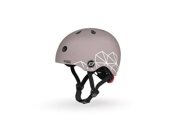 Scoot & Ride, kask ochronny, Brown Lines, rozmiar 45-51 cm