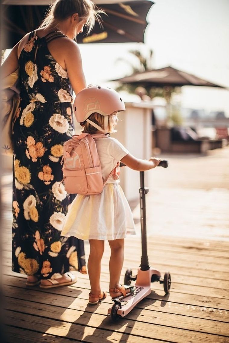 Scoot & Ride, plecak na hulajnogę, Rose, 8l