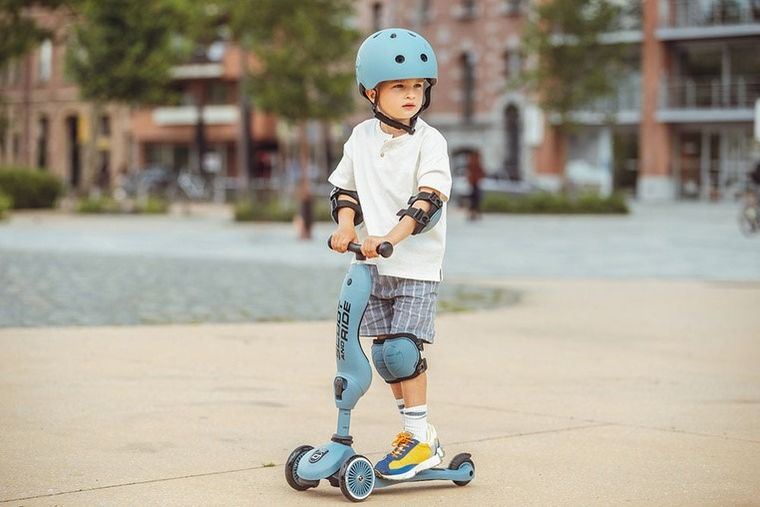 Scoot & Ride, zestaw ochraniaczy dla dzieci, Steel, rozmiar S