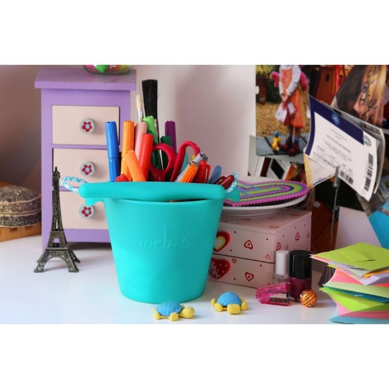 Scrunch, Bucket, składane wiaderko do wody i piasku, wiśniowe