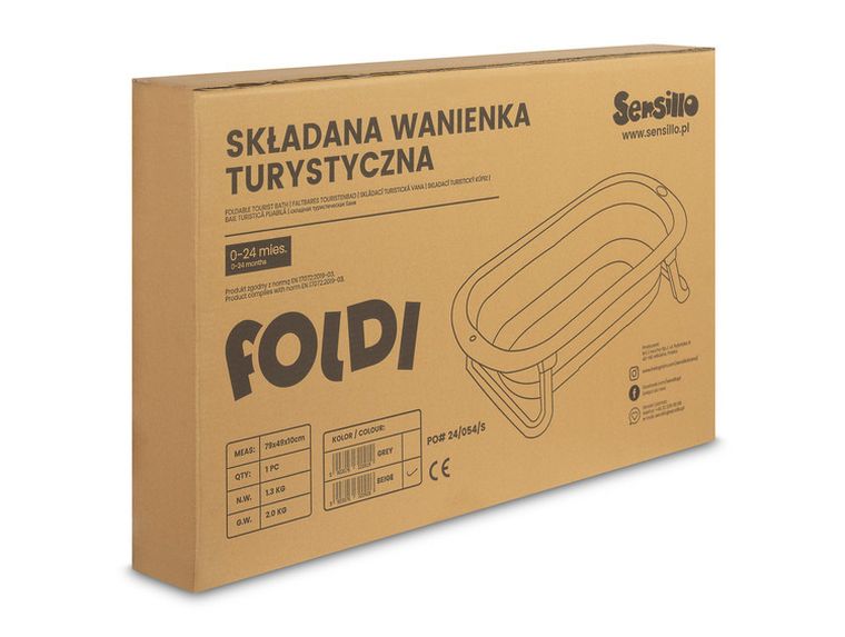 Sensillo, Foldi, wanienka składana, szary