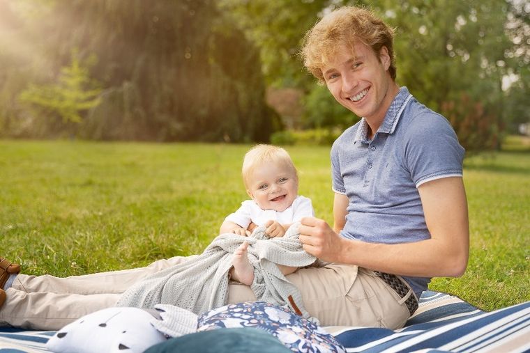 Sensillo, koc bambusowy, szary, 80-100 cm