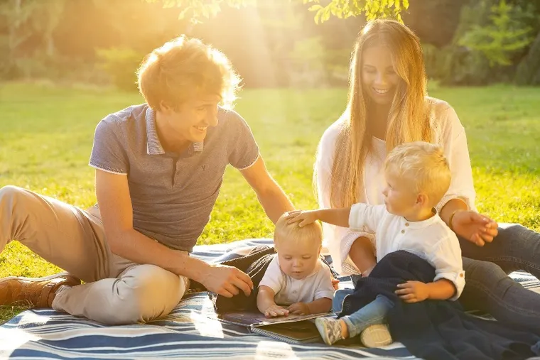 Sensillo, kocyk dziergany, bawełniany, granatowy, 100-80 cm