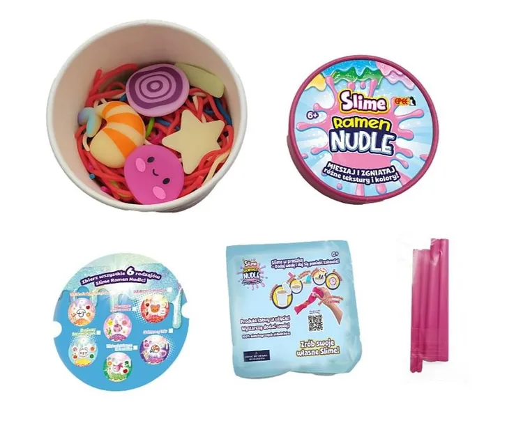 Slime, Ramen Nudle, marzenie jednorożca, zestaw kreatywny