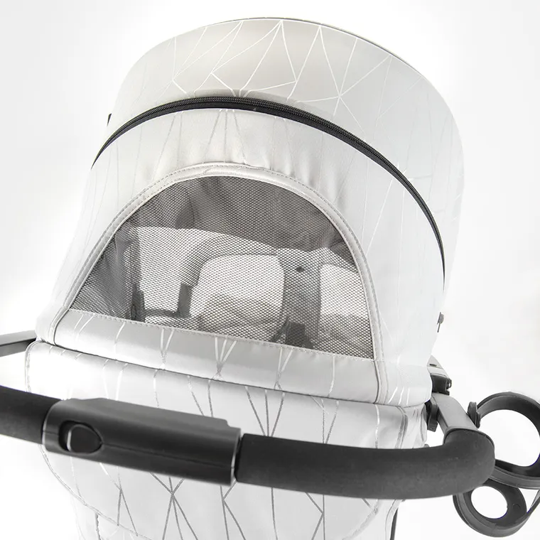 Smiki, Thunder Pro, wózek spacerowy, czarna rama, szaro-srebrny