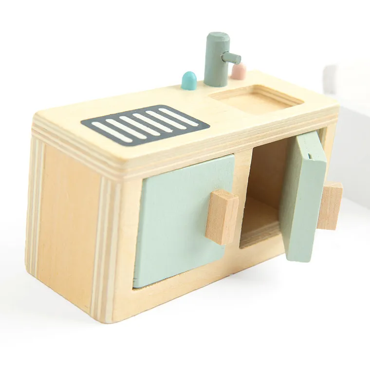 Smiki, Zookabee, drewniany domek dla lalek, 9 elementów